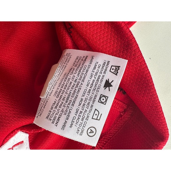 Jordan Team Bibby Men's XL Red Dri-FIT Basketball Jersey Shirt Short Sleeve #6 - Picture 7 of 14